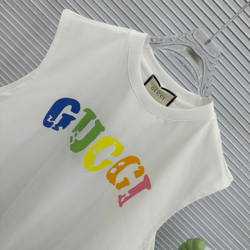 グッチタンクトップ  スーパーコピーGUCCI  プリント半袖Tシャツ