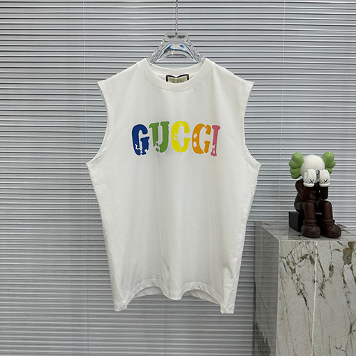 グッチタンクトップ  スーパーコピーGUCCI  プリント半袖Tシャツ