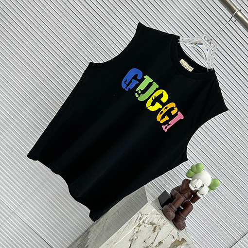 グッチタンクトップ  スーパーコピーGUCCI  プリント半袖Tシャツ