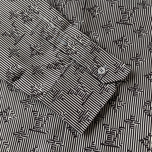 ヴィトンシャツ スーパーコピー   Louis Vuitton ロゴプリント入り長袖シャツ