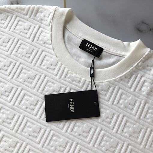 フェンディ Tシャツ FENDI 新しいダブルFタオル半袖Tシャツ