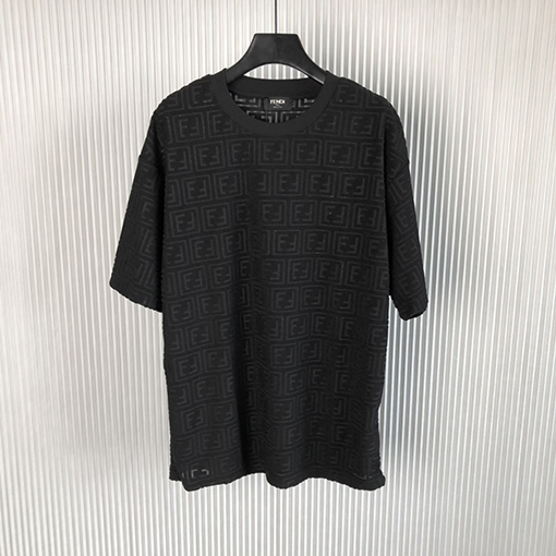 フェンディ Tシャツ FENDI 新しいダブルFタオル半袖Tシャツ