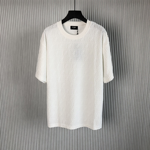 フェンディ Tシャツ FENDI 新しいダブルFタオル半袖Tシャツ