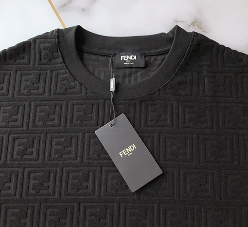 フェンディ Tシャツ FENDI 新しいダブルFタオル半袖Tシャツ