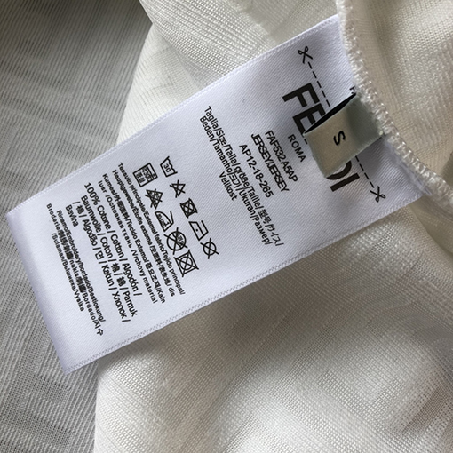 フェンディ Tシャツ FENDI 新しいダブルFタオル半袖Tシャツ
