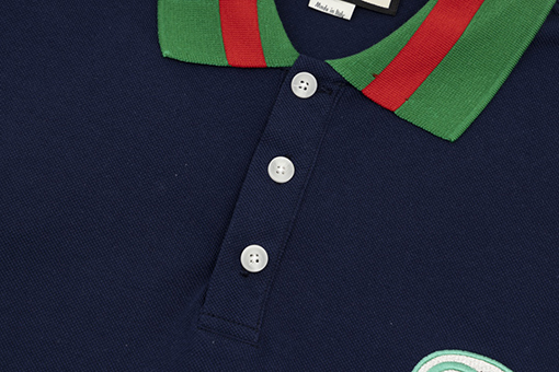 グッチ 半袖Tシャツ スーパーコピーGUCCI クラシックなカラーリングの双Gワンポイントポロシャツ