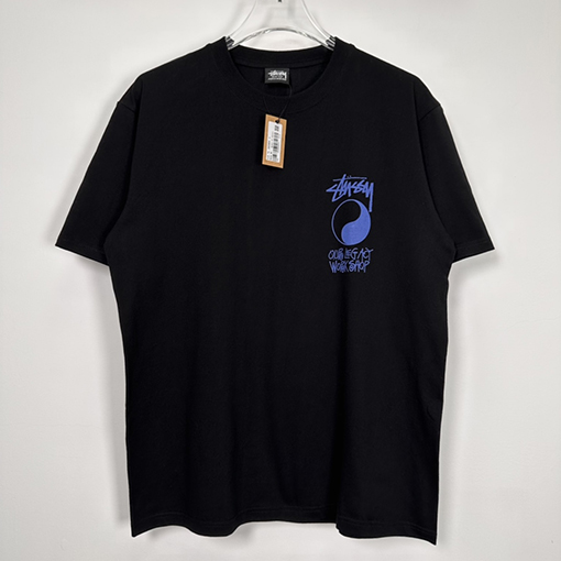 ステューシー   半袖Tシャツ スーパーコピー STUSSY X OUR LEGACY コラボ✦ DOT PIGMENT DYED TEEボックス文字プリント