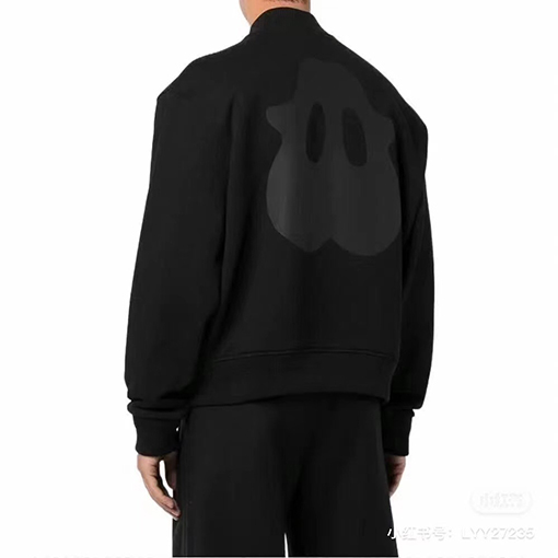 バーバリーモンスターアブストラクトパターンフライトジャケット