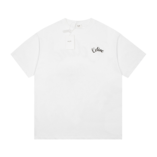 セリーヌ CELINE ロゴ 半袖Tシャツ フォームレターショートスリーブTシャツ