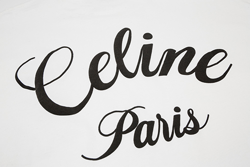 セリーヌ CELINE ロゴ 半袖Tシャツ フォームレターショートスリーブTシャツ