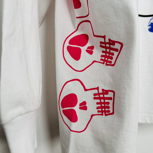 ステューシー長袖 Tシャツスーパーコピー　STUSSY グラフィティパターンのダブルSロングスリーブTシャツ