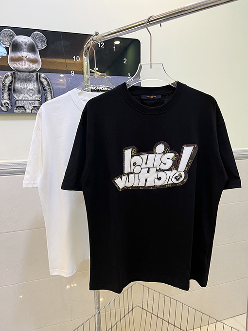 ヴィトン プリント半袖Tシャツ  スーパーコピー  Louis Vuitton半袖Tシャツ