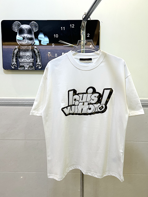 ヴィトン プリント半袖Tシャツ  スーパーコピー  Louis Vuitton半袖Tシャツ