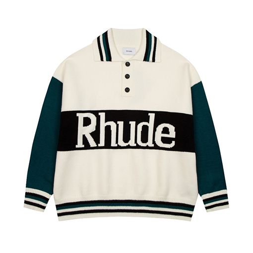 Rhude ニットセータースーパーコピー 新たなアメリカン・ビンテージ・カレッジスタイルを取り入れよう