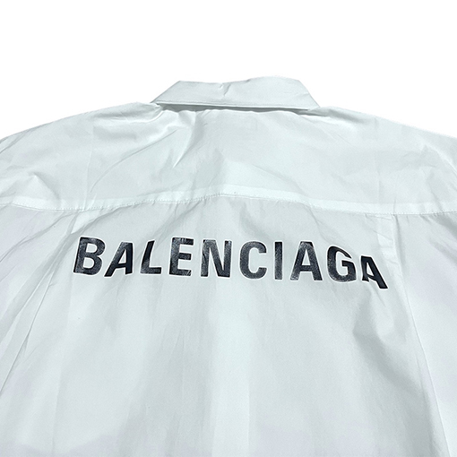 バレンシアガシャツ コピー  背中 BALENCIAGAロゴプリント  人気 シャツ