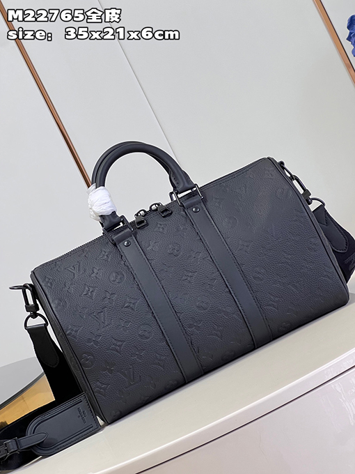 ヴィトンショルダー バックスーパーコピー フルレザー Keepall 35 トラベルバッグ、 M22765