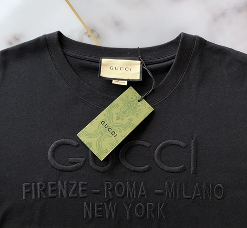 グッチ 半袖Tシャツ スーパーコピー GUCCI 刺繍ロゴ ショートスリーブTシャツ