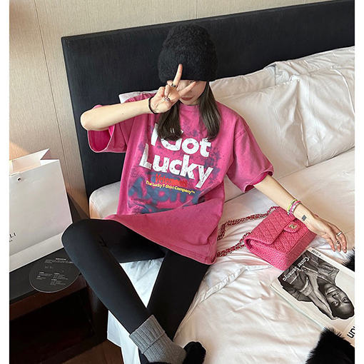 ヴェトモン 半袖Tシャツ コピー i 幸運777 ウォッシュダウンヴィンテージ加工半袖