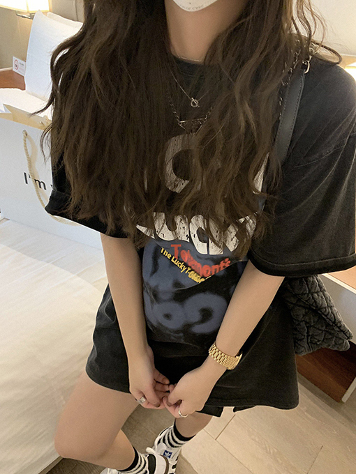 ヴェトモン 半袖Tシャツ コピー i 幸運777 ウォッシュダウンヴィンテージ加工半袖