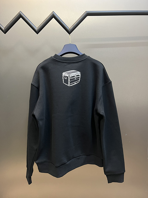 ヴィトン スウェットTシャツ   Louis Vuittonスーパーコピー パターン刺繍スウェットTシャツ