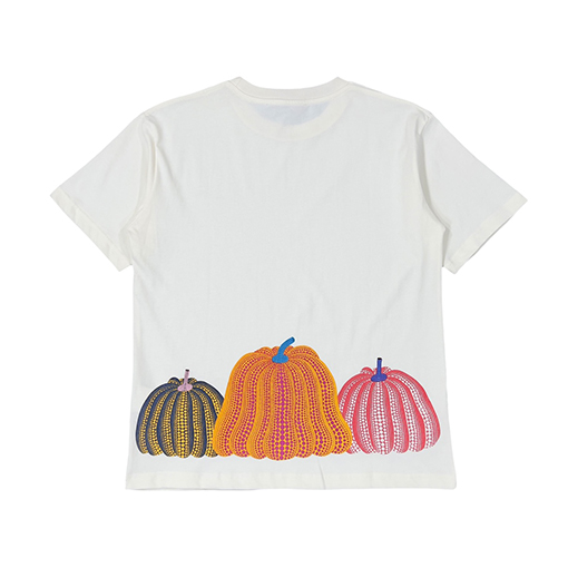 ヴィトン 半袖Tシャツスーパーコピー  Louis Vuitton x Yayoi Kusama 裾の南瓜プリントショートスリーブ