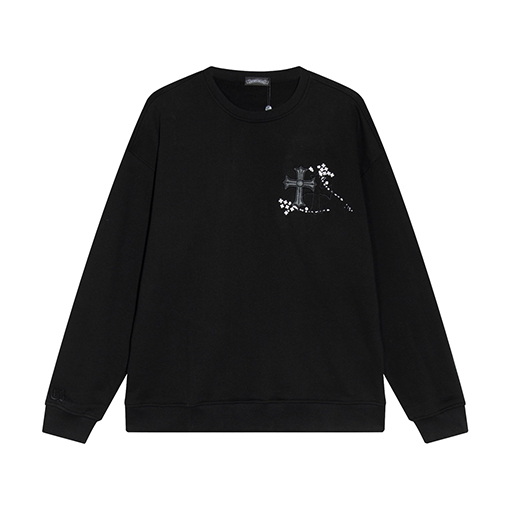 クロムハーツ スウェットTシャツ コピー  CHROME HEART  オーバーサイズ版型のカスタム染め綿素材 潮流感満点のアイテム