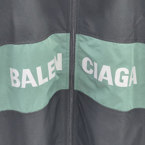 バレンシアガ アウター BALENCIAGA コピー パッチワーク スプライスとスタンドカラーのフルジップジャケット アウター