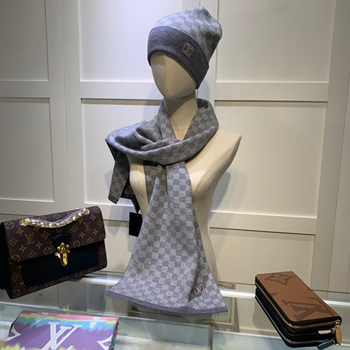 ヴィトン マフラーセット スーパーコピー Louis Vuitton ウールとカシミアのセットシリーズ