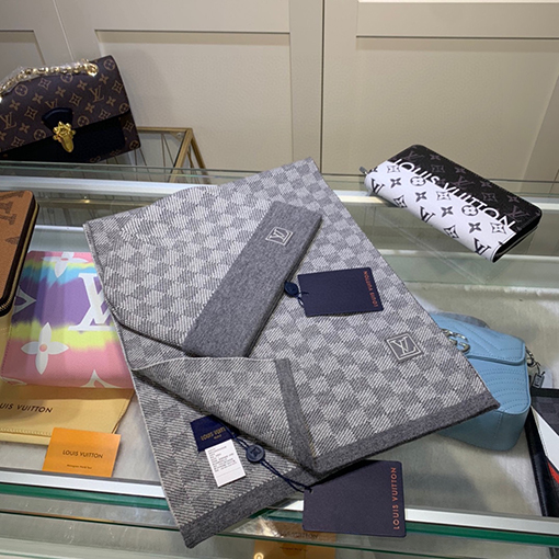 ヴィトン マフラーセット スーパーコピー Louis Vuitton ウールとカシミアのセットシリーズ