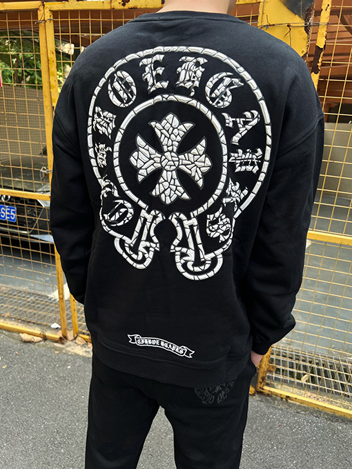クロムハーツ スウェット長袖 Tシャツ スーパーコピー   CHROME HEARTベーシックなラウンドネックスウェット、純粋な柔らかいコットン生地