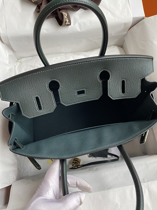 エルメス バーキン 30 スーパーコピー  松とヒノキの緑の自然の魅力 30 cm輸入ヤギ革のハンド  トートバッグ