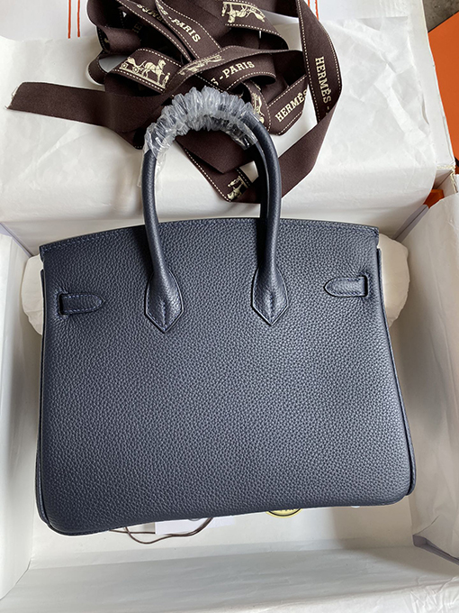 エルメス バーキン 25 コピー シルバーバックルワックスラインディテール   25 cm