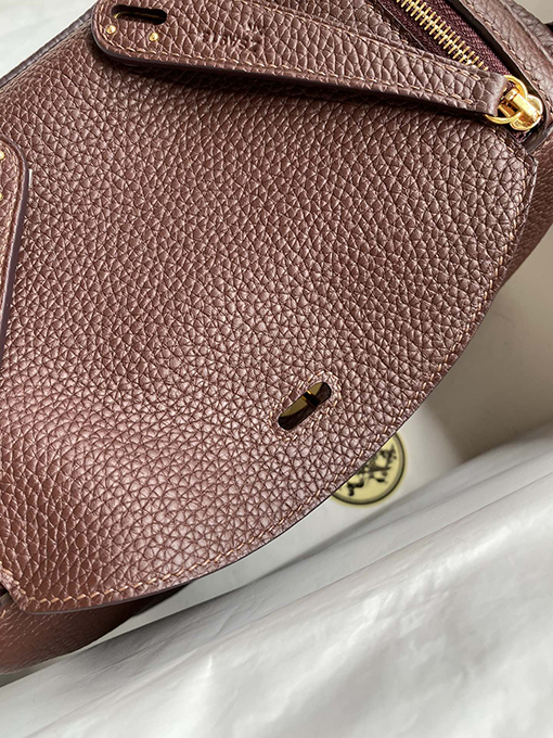 エルメス リンディ26  Lindy 26 cmサドルレッドハンドバッグ