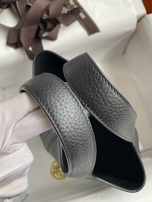 エルメス Picotin 18 cmブラックゴールドシルバーバックルバッグ