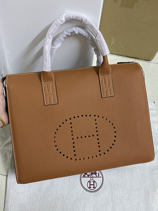 エルメス 内外フルレザー38 cm To goメンズバッグ