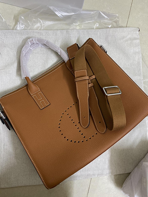 エルメス 内外フルレザー38 cm To goメンズバッグ