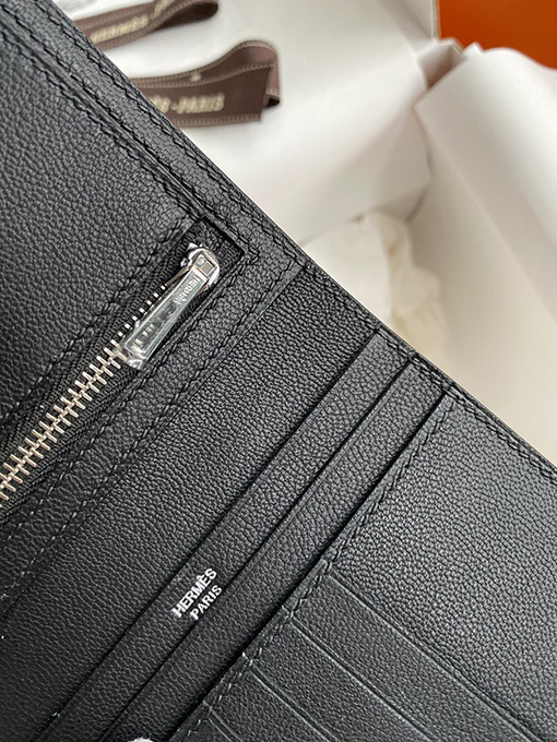 エルメス  エルメス風 ワニ革バーンHバックルショートクリップ 1:1 財布