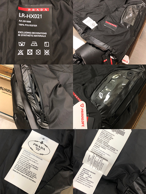 レディース✦　プラダ パン服の短い ダウン ジャケット