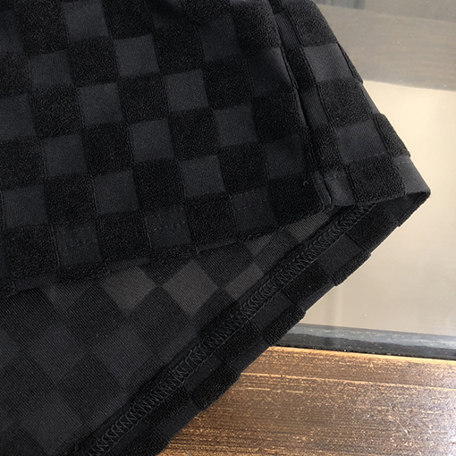 ルイヴィトン   コットンカップル同じラウンドネック半袖Tシャツ