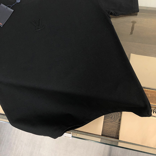 ルイヴィトン   コットンハイエンドラウンドネック半袖Tシャツ
