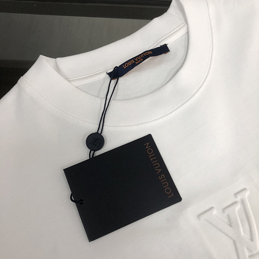 ルイヴィトン   コットンハイエンドラウンドネック半袖Tシャツ