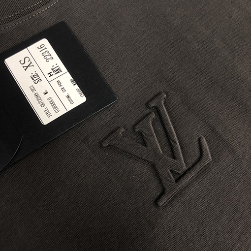ルイヴィトン   コットンハイエンドラウンドネック半袖Tシャツ
