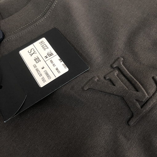 ルイヴィトン   コットンハイエンドラウンドネック半袖Tシャツ