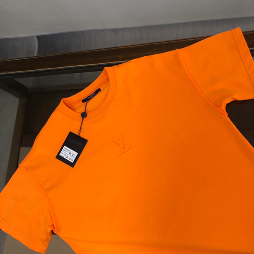 ルイヴィトン   コットンハイエンドラウンドネック半袖Tシャツ