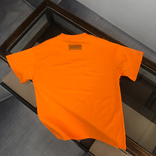 ルイヴィトン   コットンハイエンドラウンドネック半袖Tシャツ