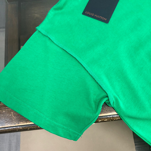 ルイヴィトン   コットンハイエンドラウンドネック半袖Tシャツ