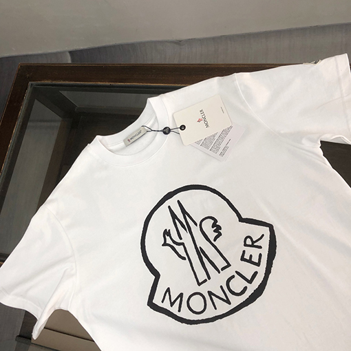 モンクレール ブランドプリント デザインの半袖Tシャツ