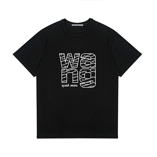アレキサンダーワン 半袖 Tシャツビッグロゴプリント シンプルで ルーズフィット