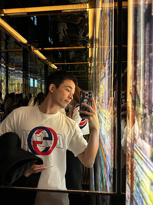 グッチ ダブルGプリント半袖Tシャツ