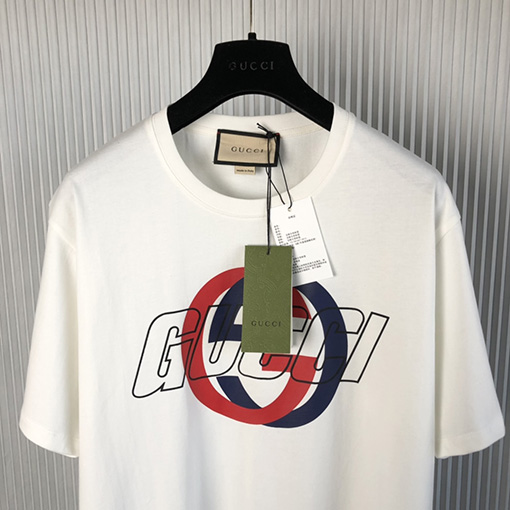 グッチ ダブルGプリント半袖Tシャツ